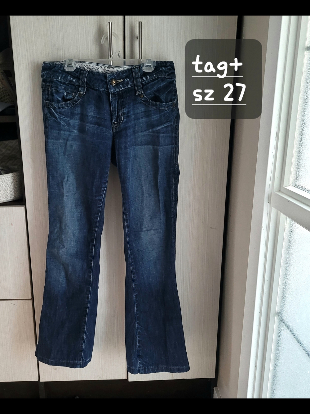 Tag+ Women's Dark Blue Flared Jeans